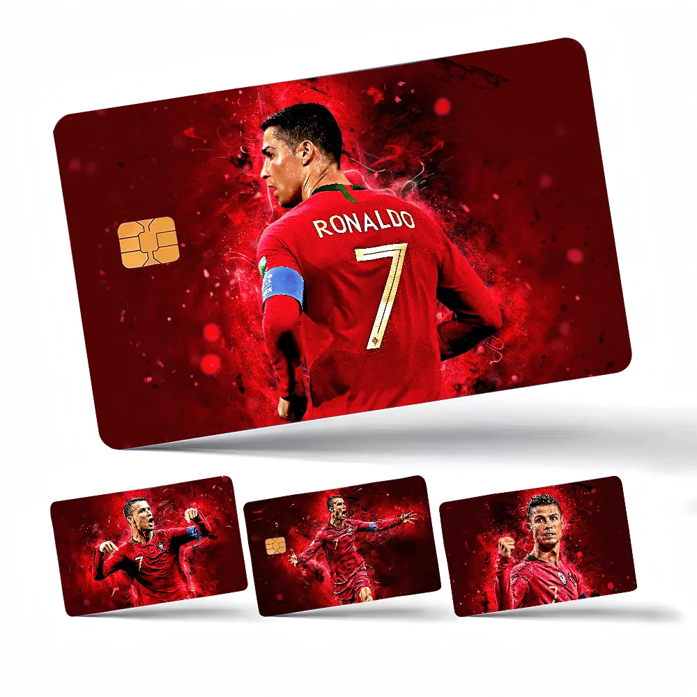 C-Cristiano R-Ronaldo C-CR7 Anime Sticker Film Skin Cover für Kreditkarte Debit Bankkarte Front Image