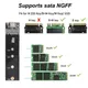 Adattatore per custodia per disco rigido esterno M2 NGFF SATA SSD B HD HDD Box M.2 NVME SSD a USB