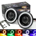 2.5 pollici Angel Eyes Halo Ring 12v Auto Modificata Auto LED Fendinebbia Faro Lampadina proiettore led COB Auto DRL per lada fuoristrada