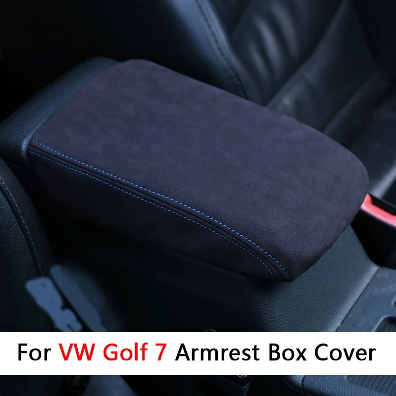 Auto Bracciolo Centrale box copertura protettiva Trim Decorazione per Volkswagen VW Golf 7 7.5 MK7 7.5 GTI VII Accessori 2013-2019 2020