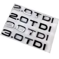 Chrome Nero ABS Lettere 2.0 TDI 3.0 TDI Bagagliaio Posteriore Tronco Logo Distintivo Emblema Decalcomania per Audi A3 A4 A5 A6 Q3 Q5 Q7 S7