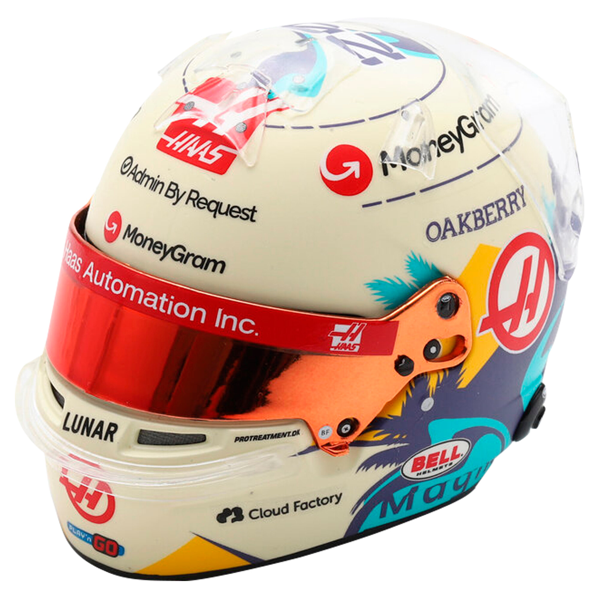 Haas F1 Team Kevin Magnussen 2024 1:5 Spark Modellhelm Image