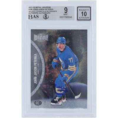 V106832 Sabres JJ Peterka Buffalo Sabres Autogramm 2021-22 Skybox Metal Universe #186 Beckett Fanatics Zeuge Authentizität 9/10 Rookie-Karte 77 JJ Peterka AUT SKX TRADING CARDS 45646 AUTTRC CA01HK4488 #1 Image