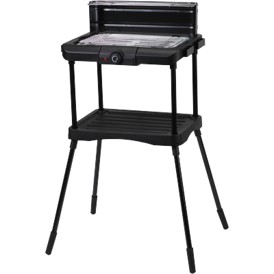Elektrogrill TEPRO "Albertville 2022", schwarz, B:58cm H:93cm T:46cm, Kontaktgrill_Standgrill_Tischgrill_Teppanyakigrill, abnehmbares Heizelement für einfache Reinigung Image