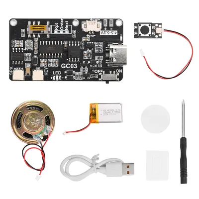 GC03 Recordable Sound Module 8M MP3 WAV Button Control Music Voice Player Programmable Board with