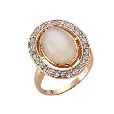 Zeeme - Ring 925/- Sterling Silber Mondstein weiß Ringe 1 ct Damen