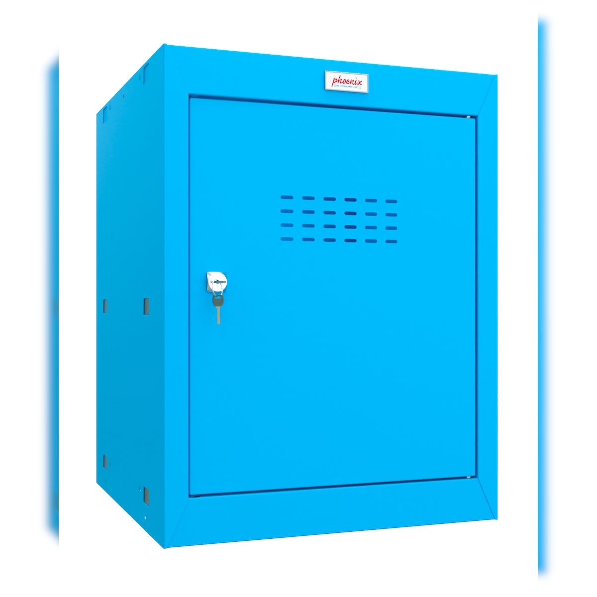 Phoenix CL0544BBK Würfel-Schließfach Cube Locker 66L Blau - Schlüsselschloss - Für Hause, Büro, Fitness, Schüle Image
