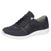 Schnürschuh WALDLÄUFER "M-IRA-Soft", Damen, Gr. 4,5 (37,5), blau (nachtblau), Nubukleder, Textil, sportlich, Schuhe, Freizeitschuh, Halbschuh, Komfortschuh in Schuhweite M (extra weit)
