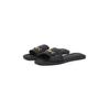 Pantolette TOMMY HILFIGER "LEATHER HORSEBIT MULE", Damen, Gr. 37, schwarz, Leder, modisch, Schuhe, Flats, Sommerschuh, Bequemschuh mit goldfarbener Zierspange