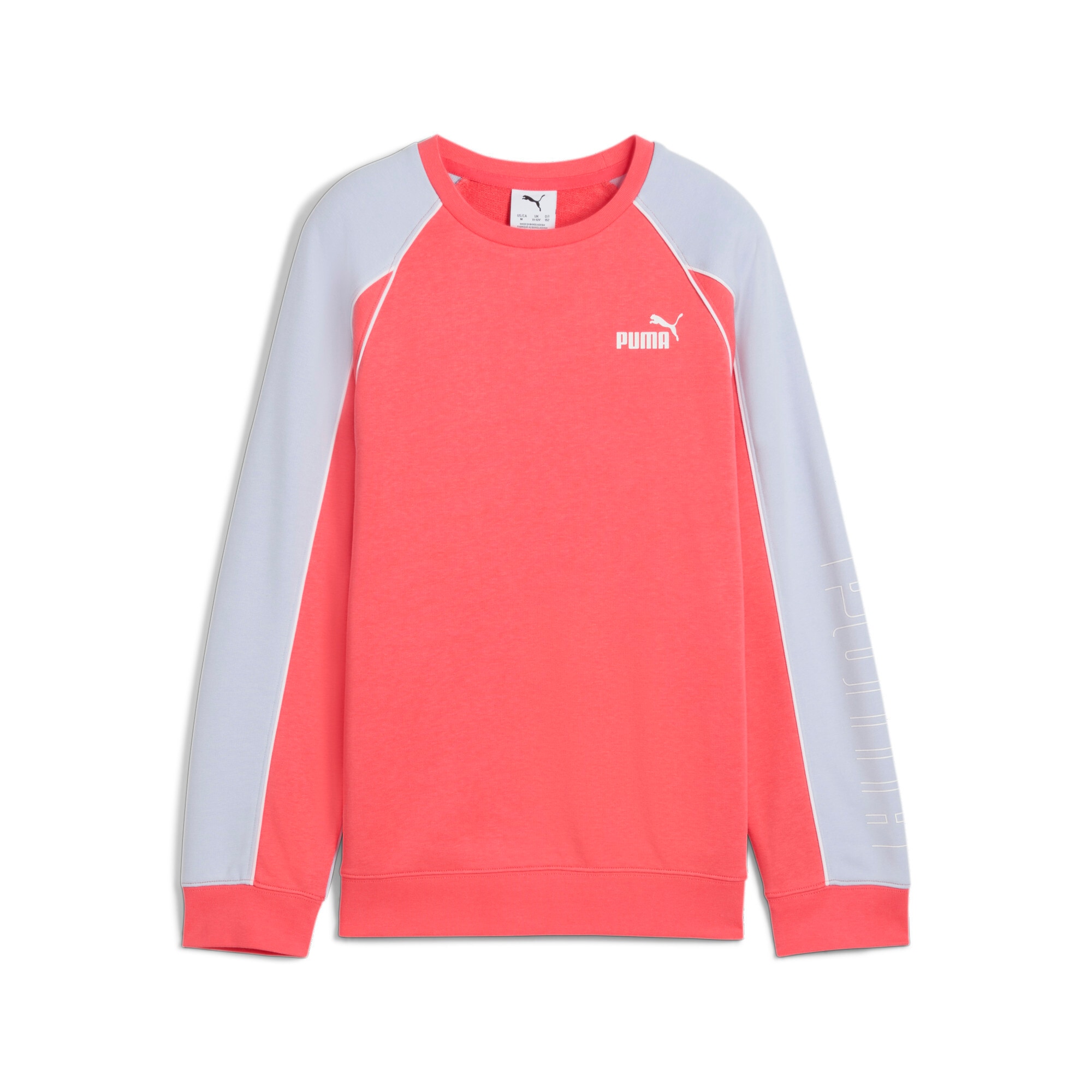 Sweatshirt PUMA "SPORT CREW TR G", Kinder, Gr. 152, peach frost, Sweatware, Obermaterial: 68% Baumwolle, 32% Polyester, unifarben, Sportlich, relaxed fit normal, Rundhals, Sweatshirts Image