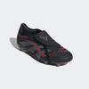 Fußballschuh ADIDAS PERFORMANCE "PREDATOR PRO FOLD-OVER TONGUE FG", Gr. 43, core schwarz, grau four, lucid rot, Synthetik, sportlich, Schuhe