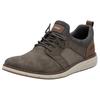 Slip-On Sneaker RIEKER, Herren, Gr. 47, taupe, grau, braun, Lederimitat, Textil, casual, Schuhe, Slipper, Freizeitschuh, Halbschuh mit modischer Laufsohle