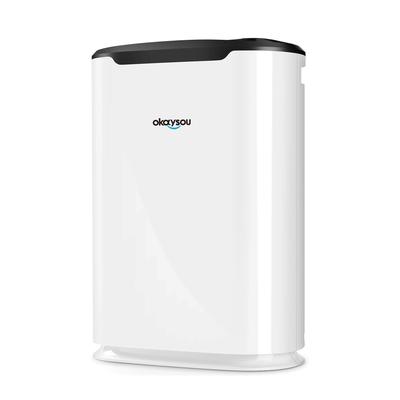 Okaysou AirMax8L 5-in-1 True HEPA Filter Large Room Air Purifier, White