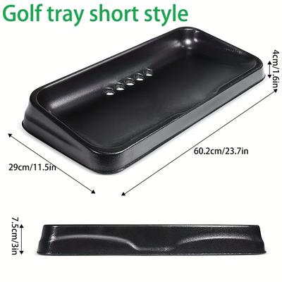 TEMU 1pc Golf Ball Tray, Compatible With All Hitting Pads, Trays, Golf Rack, Golf Ball Storage Container, Suitable For Home Outdoor Indoor Practice