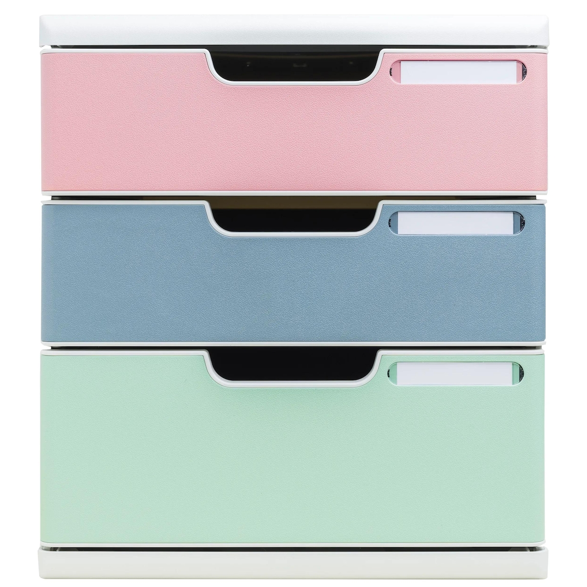 Exacompta 325303D Schubladenbox Modulo, 3 Schubladen, AutentiK - Farben sortiert Image