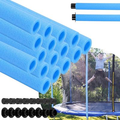 Swanew - Trampolin Schaumstoff 92 cm Schaumstoffrohre Schaumstoffpolster Stangenschutz (Blau, 16 Image