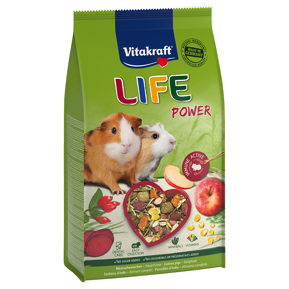 600 g de Vitakraft Life Power pour cochons d’Inde, aliment complet