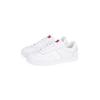Plateausneaker TOMMY JEANS "THE GREENWICH LEATHER", Damen, Gr. 39, weiß, Leder, Lederimitat, sportlich, Schuhe, Freizeitschuh, Halbschuh, Schnürschuh im Basket-Look