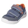 Sneaker RICOSTA "RIDER WMS: Mittel", Kinder, Gr. 28, blau (blau orange), Veloursleder, Textil, sportlich, Schuhe, Freizeitschuh mit Klettverschluss, Größenschablone zum Download