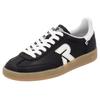 Sneaker RIEKER SPORT "San Diego Swing2GO", Damen, Gr. 38, schwarz-weiß (schwarz, weiß), Leder, sportlich, Schuhe, Retro-Sneaker, Freizeitschuh, Halbschuh mit herausnehmbarem Fußbett