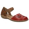 Sandale JOSEF SEIBEL "Rosalie 04", Damen, Gr. 40, rot (rot, braun), Leder, casual, Schuhe, mit weichem Lederfutter