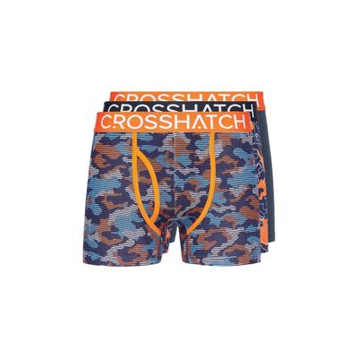 Crosshatch - "Linamo MVE" Boxershorts Offene Fliege für Herren (3er-Pack) (Orange) Image