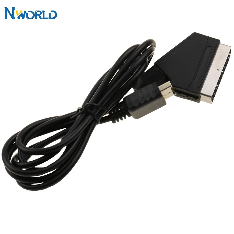 RGB Scart Cable For Sony Playstation PS1 PS2 PS3 TV AV Lead Replacement Game Cord Wire 1.8M 6FT PAL NTSC Console Accessory