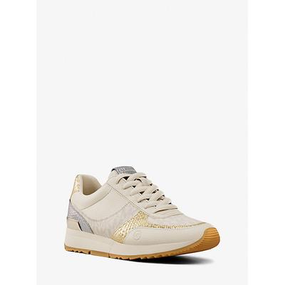 Michael Kors Andi Mixed-Media Trainer Cream 7.5