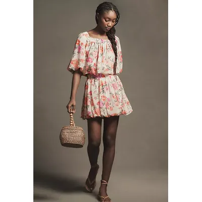By Anthropologie Bubble-Hem Babydoll Blouse