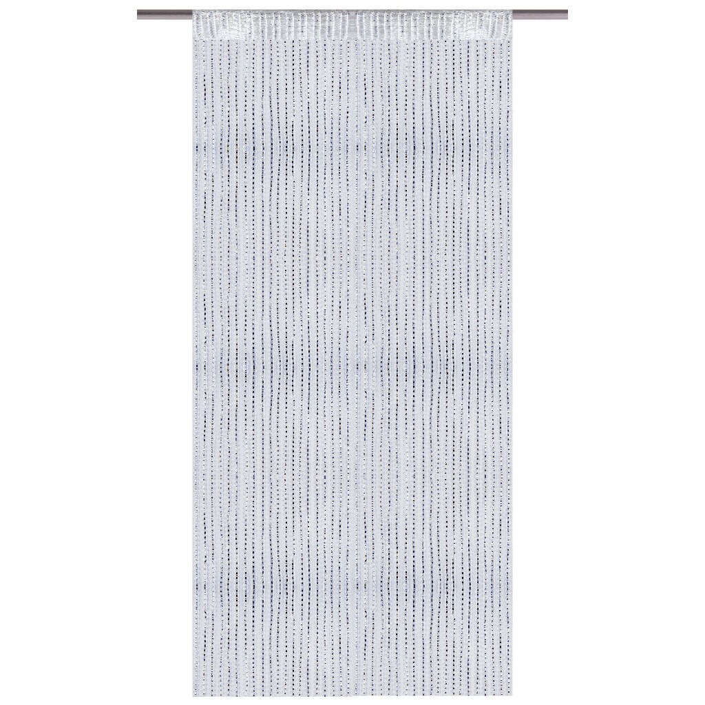 Bestlivings Fadenvorhang Metallic-Streifen Weiß ca. 300 x 250 cm weiß - perlweiß Image