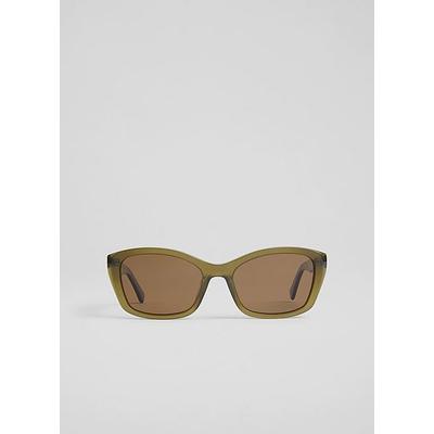 Celeste Green Acetate Sunglasses, Green