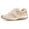 Keilsneaker GABOR ROLLINGSOFT, Damen, Gr. 43, beige, Textil, Veloursleder, sportlich, Schuhe, Freizeitschuh, Halbschuh, Schnürschuh mit OPTIFIT-Wechselfußbett