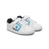 Sneaker DC SHOES "Manteca 4 V", Kinder, Gr. 3(34), weiß (weiß, blau), 51% Leder, 49% Synthetikmaterial, Schuhe