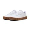 Sneaker PUMA "CARINA 3.0", Gr. 37,5, puma weiß, puma gold, gum, Leder, unifarben, sportlich, Schuhe