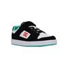 Sneaker DC SHOES "Manteca 4 V", Kinder, Gr. 2(33), schwarz, orange, grün, 51% Leder, 49% Synthetikmaterial, Schuhe