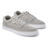 Sneaker DC SHOES "Tonik", Gr. 6(38), grau (grau, grau, weiß), Obermaterial: Leder (Kuh) / Futter: Textil / Außensohle: Gummi, Schuhe