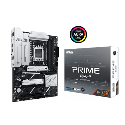 ASUS Mainboard "PRIME X870-P", weiß, B:35,3cm H:27,3cm T:6,8cm, Mainboards