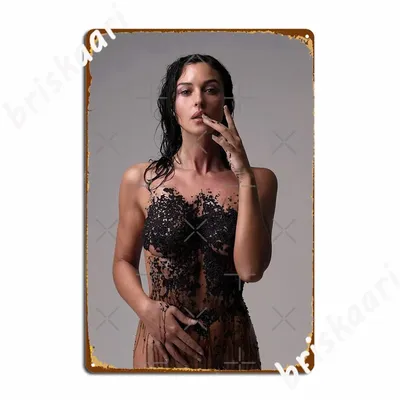 Monica Bellucci Metall Zeichen Club Club Bar Druck Plaques Zinn zeichen Poster Image