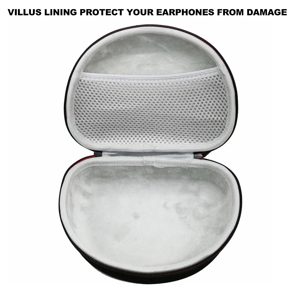 Kopfhörertasche Kopfhörerhülle Reisetasche Over-Ear- und On-Ear-Kopfhörer-Aufbewahrungshülle Ersatz für JBL, Beats, Maxell, Panasonic Image