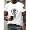 Mode Herren Schädel Muster T-Shirts Sommer Kurzarm 3D gedruckt Straße Hip Hop männlich T-Shirt 6xl plus Größe lässig Tops