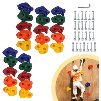 Hengda - 30X Klettergriffe Klettersteine bis 200 kg für Spielturm Kletterwand Farbigen Outdoor Image