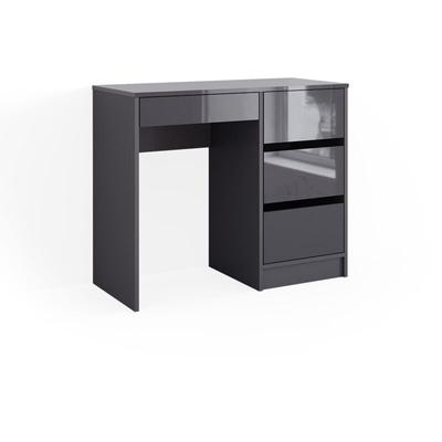 Schminktisch Sherry, Anthrazit, 90 cm mit 4 Schubladen Vicco Image
