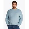 Rundhalspullover "BT-ESSENTIAL STRUCTURE CREW NECK", Herren, Gr. XXL, blau fizz heather, Strick, Obermaterial: 100% Baumwolle, TOMMY HILFIGER BIG & TALL, casual, regular fit normal, Rundhals, Langarm eingesetzt Rippbündchen, Pullover, Große Größen