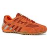 Schnürschuh GEOX "U SNAKE ORIGINAL", Herren, Gr. 48, orange, Leder, Textil, sportlich, Schuhe, Schnürschuh, Freizeitschuh, Trekking Sneaker mit Lederinnensohle