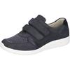 Klettschuh WALDLÄUFER "M-IRA-Soft", Damen, Gr. 7,5 (41), blau (dunkelblau), Nubukleder, Textil, klassisch, Schuhe, Halbschuh, Komfortschuh in besonders breiter Schuhweite M (extraweit)