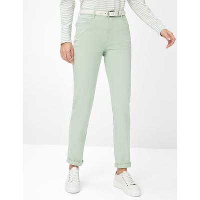 5-Pocket-Hose BRAX "Style CAROLA", Damen, Gr. 48, Normalgrößen, grün, 96% Baumwolle, 4% Elasthan, Hosen Image