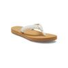 Zehentrenner ROXY "Porto", Gr. 8(38), beige (natural), Obermaterial: 90% Baumwolle, 10% Polyester / Futter: 100% TPR, Schuhe