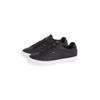 Sneaker TOMMY HILFIGER "ICON COURT PINPERF LTH", Herren, Gr. 43, schwarz, Nappaleder, sportlich, Schuhe, Freizeitschuh, Halbschuh, Schnürer mit weich gepolstertem Schaftrand