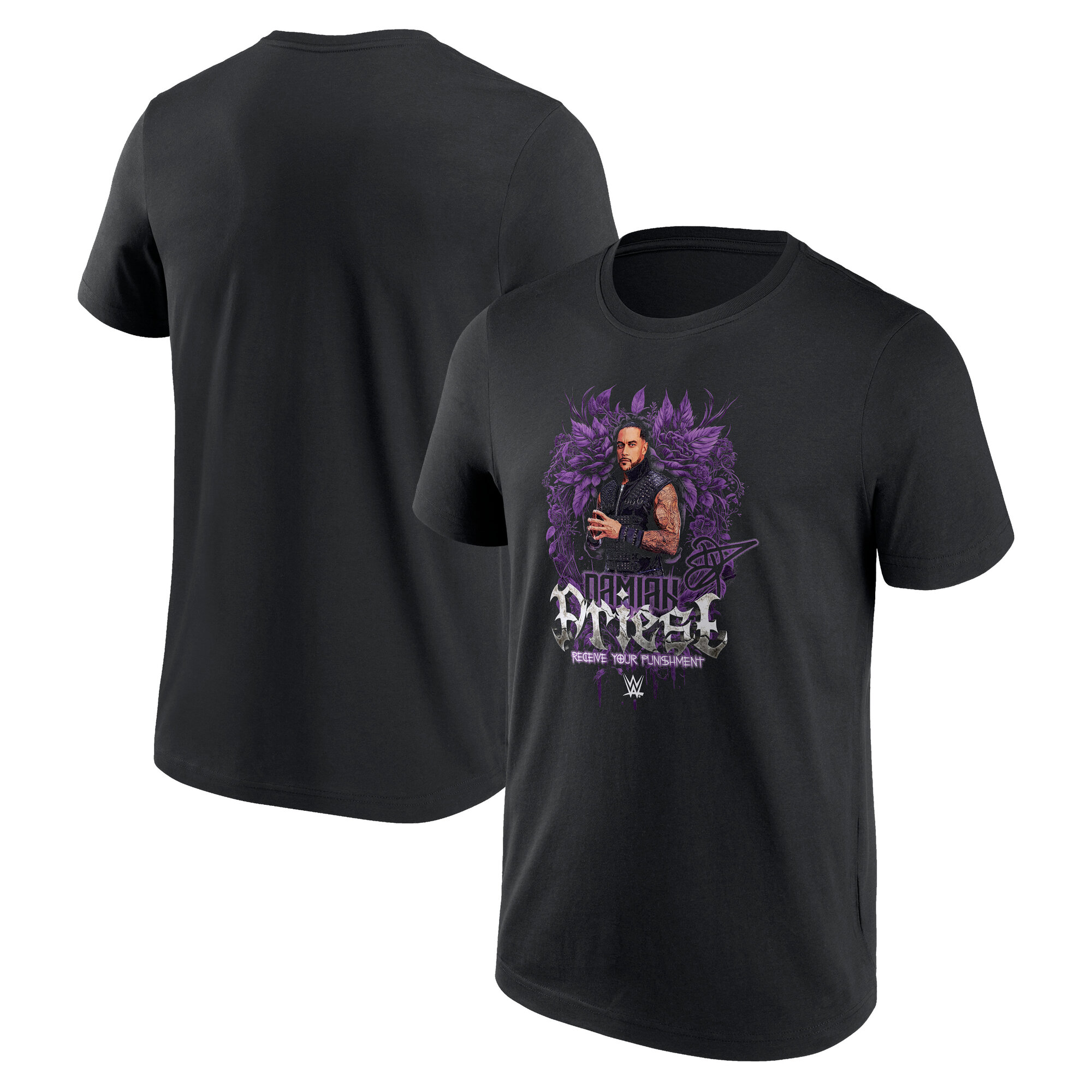 WWE Damian Priest Receive Your Punishment T-Shirt - Schwarz - Herren Image