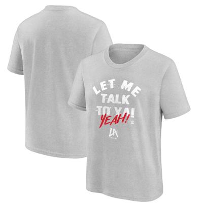WWE LA Knight Let Me Talk To Ya Text T-Shirt - Sport Grau - Jugendliche Image